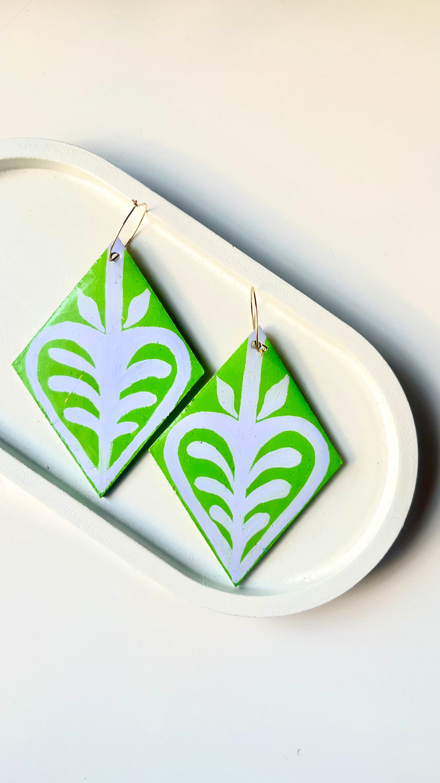 Purple Fruit Dangle Earrings